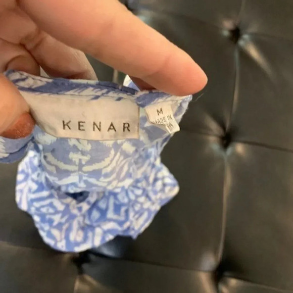 Kenar blue sleeveless tank blouse M - Picture 5 of 5